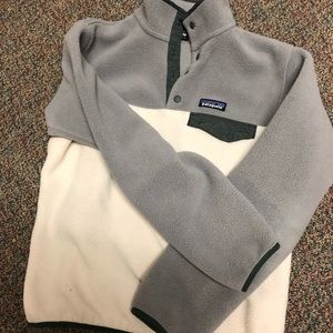 Patagonia Fleece Gray Cream Small